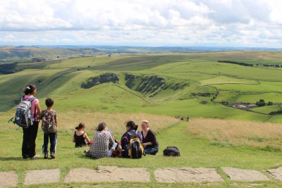 picture of a group of people on a hillside