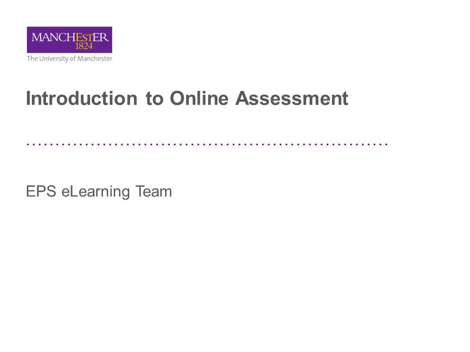 An introduction to Online Assignments An introduction to Online Assignments