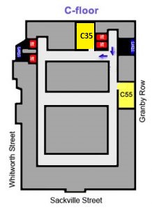 map to C35 on C floor of Sackville Street building