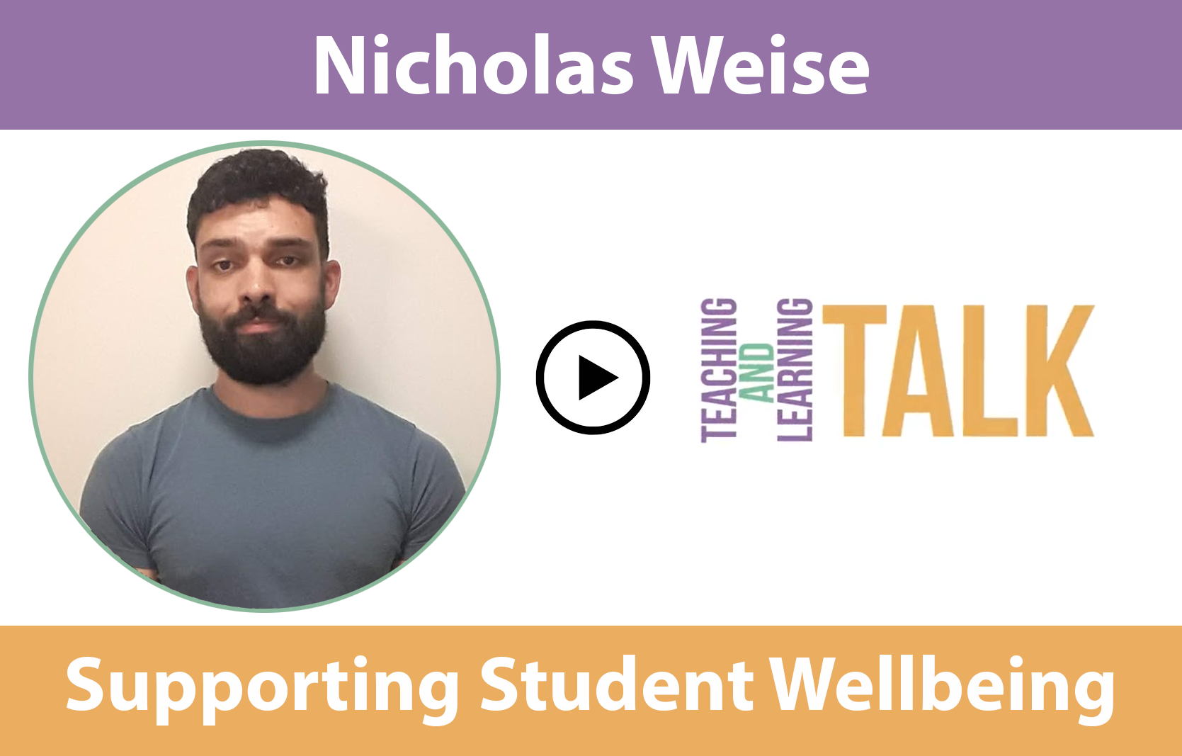 Nick Weisse Supporting Student Wellbeing