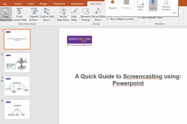 Quick Guide to Screencasting – Powerpoint