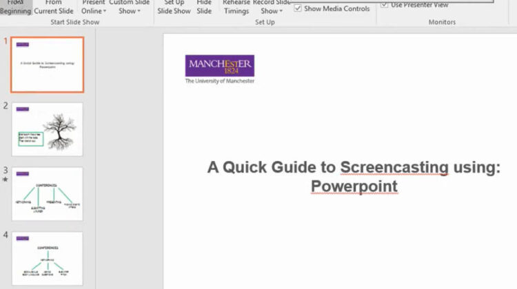 Image of a powerpoint slide which is about to be recorded