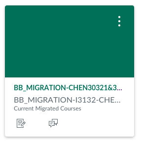 screenshot of migrated space