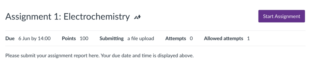 Screenshot of another student's view of the assignment showing a due date of 6th June