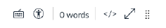 screenshot of the HTML button in Canvas