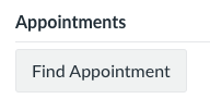 Find Appointment option as seen on the Canvas calendar