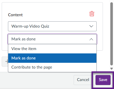 ‘Save’ button indicated